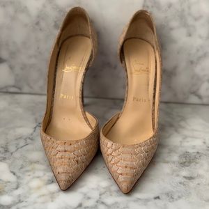 Christian Louboutin Iris’s 100 liege embosse